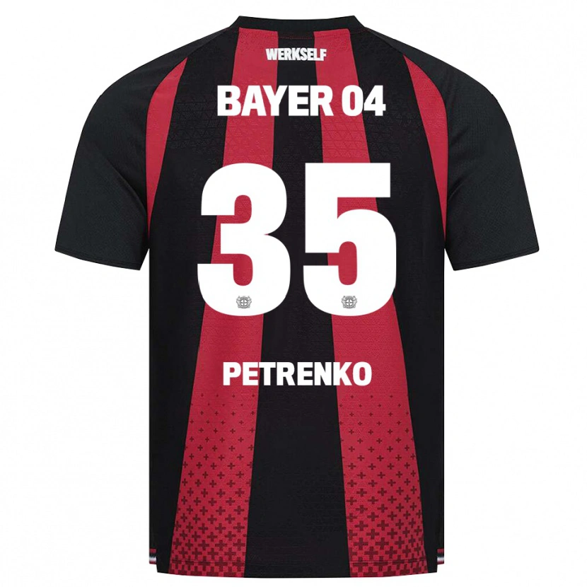 Danxen Niño Camiseta Oleksandr Petrenko #35 Negro Blanco Rojo 1ª Equipación 2026/27 La Camisa México
