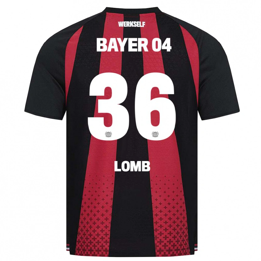 Danxen Niño Camiseta Niklas Lomb #36 Negro Blanco Rojo 1ª Equipación 2026/27 La Camisa México