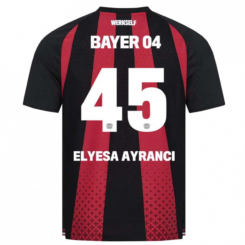 Danxen Niño Camiseta Yuşa Elyesa Ayrancı #45 Negro Blanco Rojo 1ª Equipación 2026/27 La Camisa México