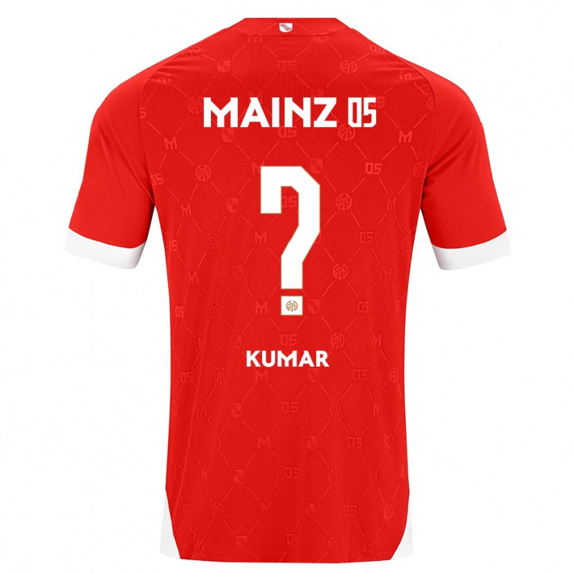 Danxen Niño Camiseta Florian Kumar #0 Rojo Blanco 1ª Equipación 2026/27 La Camisa México