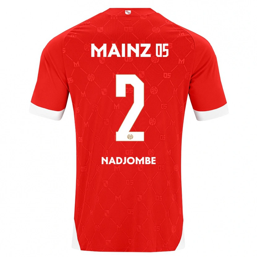 Danxen Niño Camiseta Jean-Marie Nadjombe #2 Rojo Blanco 1ª Equipación 2026/27 La Camisa México