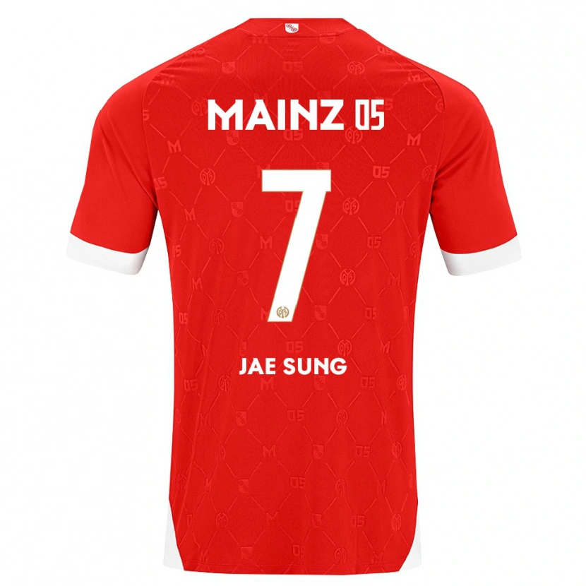 Danxen Niño Camiseta Jae-Sung Lee #7 Rojo Blanco 1ª Equipación 2026/27 La Camisa México