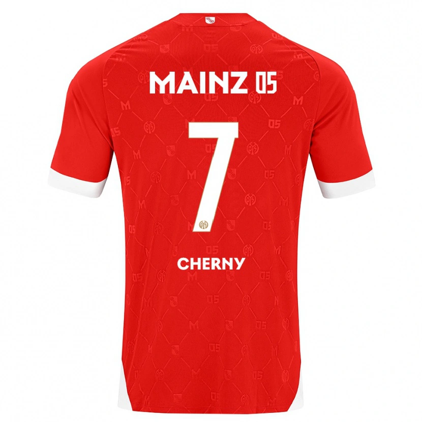 Danxen Niño Camiseta Nick Cherny #7 Rojo Blanco 1ª Equipación 2026/27 La Camisa México