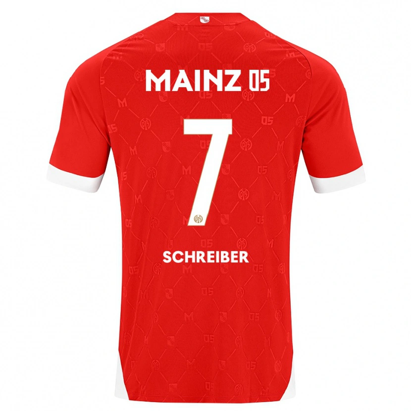 Danxen Niño Camiseta Max Schreiber #7 Rojo Blanco 1ª Equipación 2026/27 La Camisa México