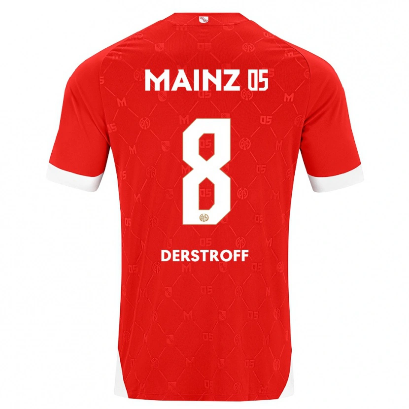 Danxen Niño Camiseta Julian Derstroff #8 Rojo Blanco 1ª Equipación 2026/27 La Camisa México