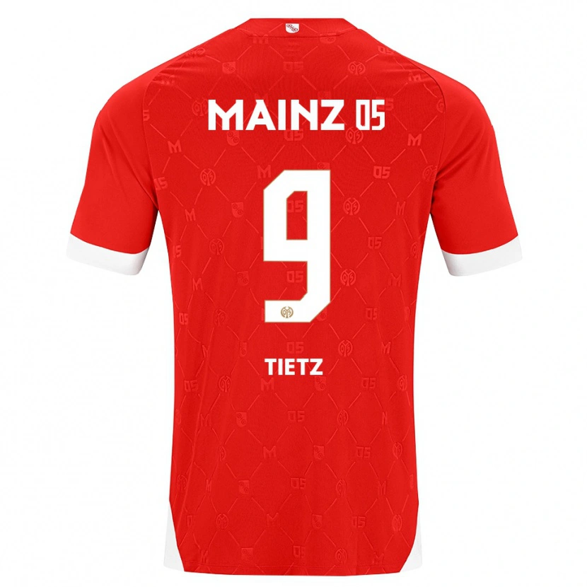 Danxen Niño Camiseta Phillip Tietz #9 Rojo Blanco 1ª Equipación 2026/27 La Camisa México