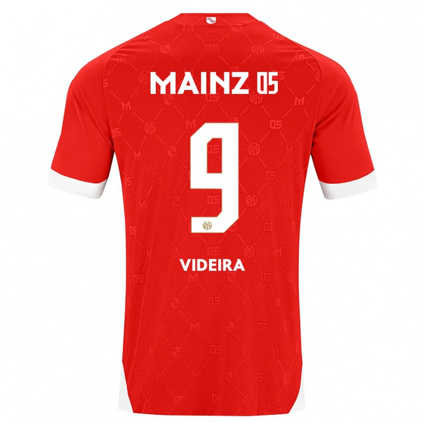 Danxen Niño Camiseta Jayson Videira #9 Rojo Blanco 1ª Equipación 2026/27 La Camisa México