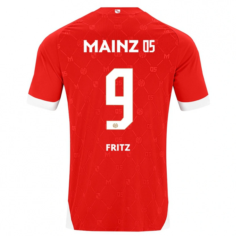 Danxen Niño Camiseta April Fritz #9 Rojo Blanco 1ª Equipación 2026/27 La Camisa México