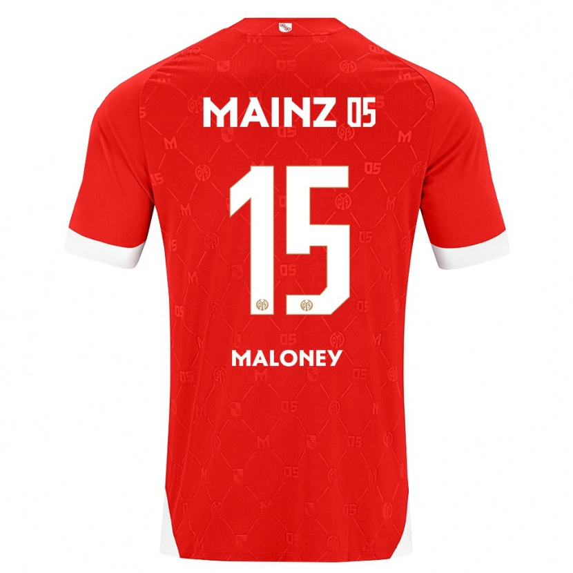 Danxen Niño Camiseta Lennard Maloney #15 Rojo Blanco 1ª Equipación 2026/27 La Camisa México