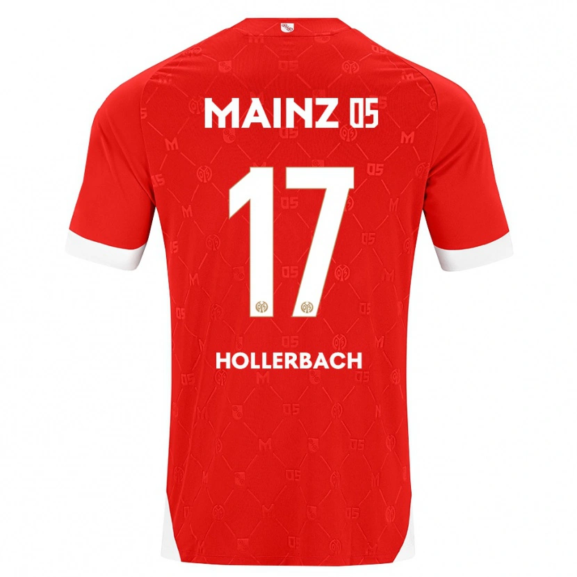 Danxen Niño Camiseta Benedict Hollerbach #17 Rojo Blanco 1ª Equipación 2026/27 La Camisa México