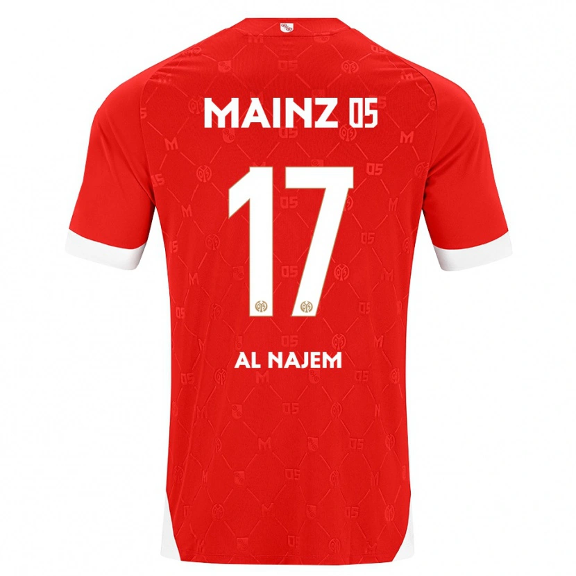 Danxen Niño Camiseta Salma Al Najem #17 Rojo Blanco 1ª Equipación 2026/27 La Camisa México