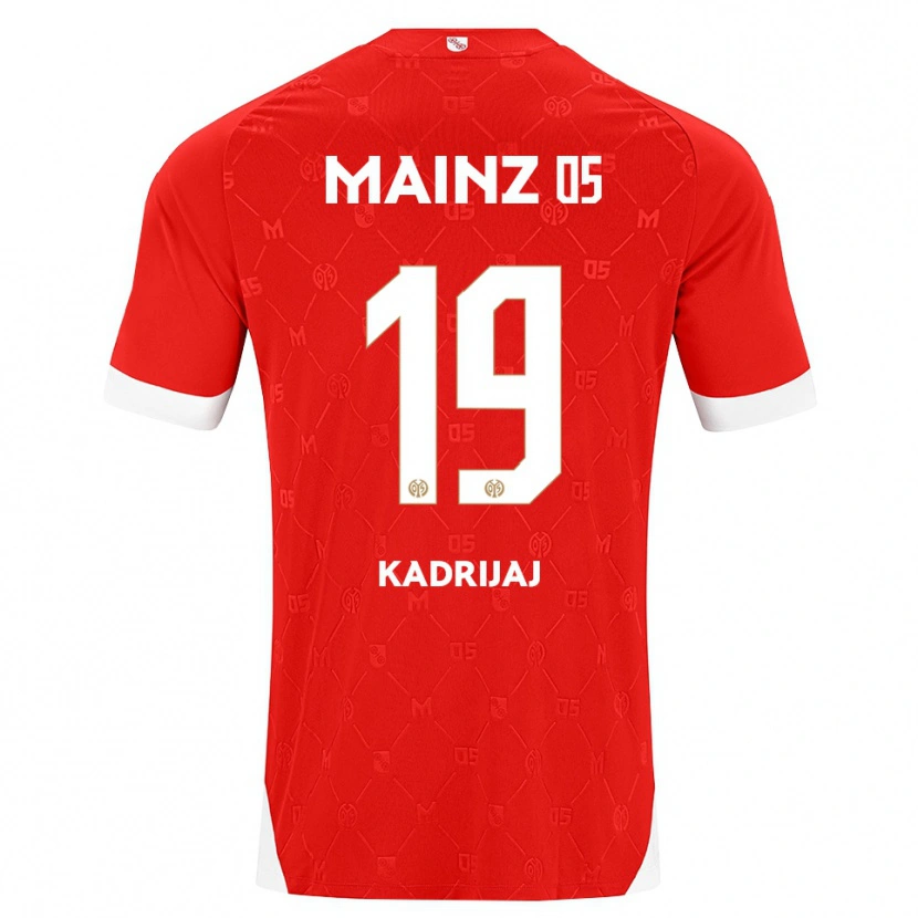 Danxen Niño Camiseta Smail Kadrijaj #19 Rojo Blanco 1ª Equipación 2026/27 La Camisa México