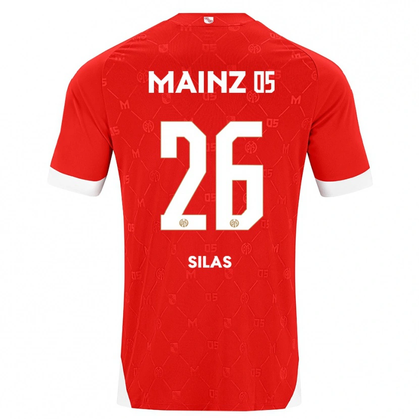Danxen Niño Camiseta Silas Katompa Mvumpa #26 Rojo Blanco 1ª Equipación 2026/27 La Camisa México