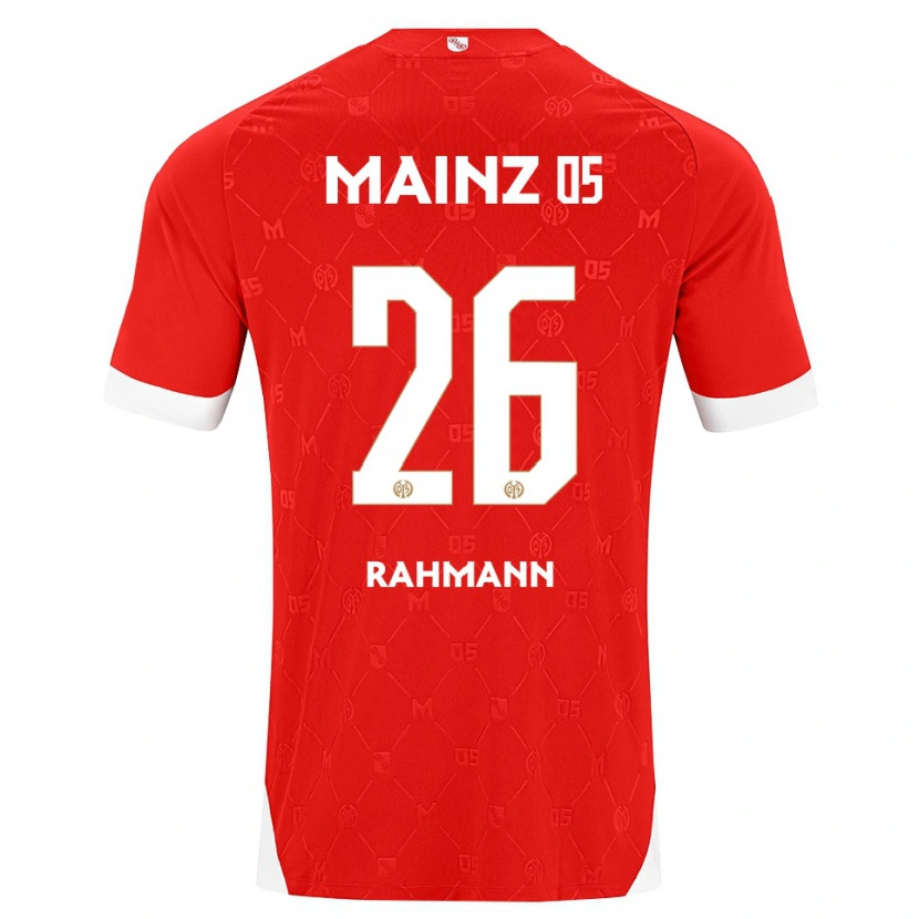Danxen Niño Camiseta Luke Rahmann #26 Rojo Blanco 1ª Equipación 2026/27 La Camisa México