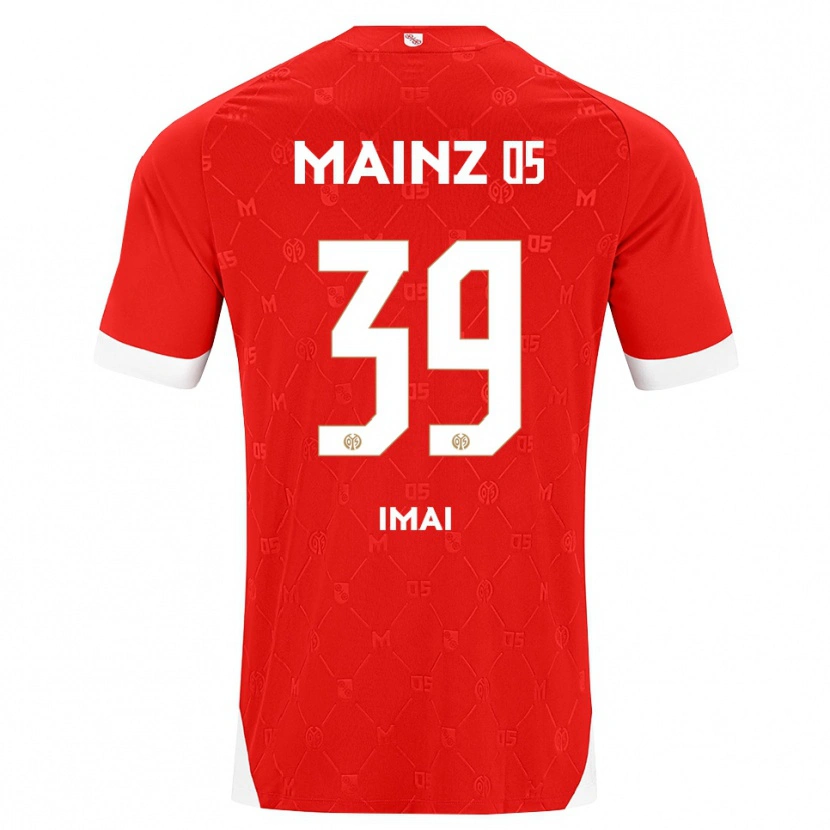 Danxen Niño Camiseta Yurina Imai #39 Rojo Blanco 1ª Equipación 2026/27 La Camisa México