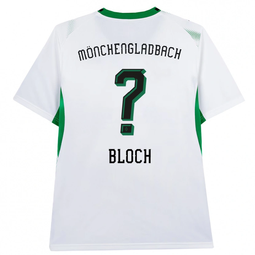 Danxen Niño Camiseta Stefan Bloch #0 Blanco Negro Verde 1ª Equipación 2026/27 La Camisa México