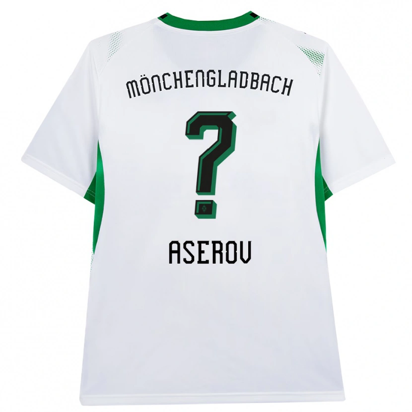 Danxen Niño Camiseta Daniel Aserov #0 Blanco Negro Verde 1ª Equipación 2026/27 La Camisa México