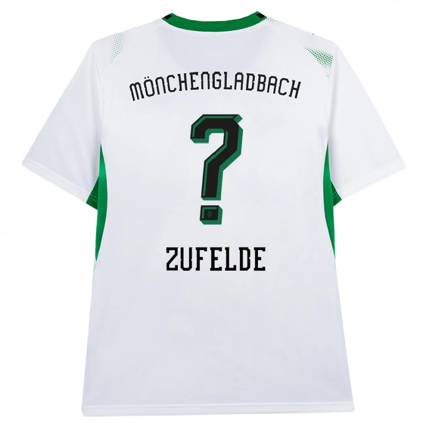 Danxen Niño Camiseta Isaac Zufelde #0 Blanco Negro Verde 1ª Equipación 2026/27 La Camisa México