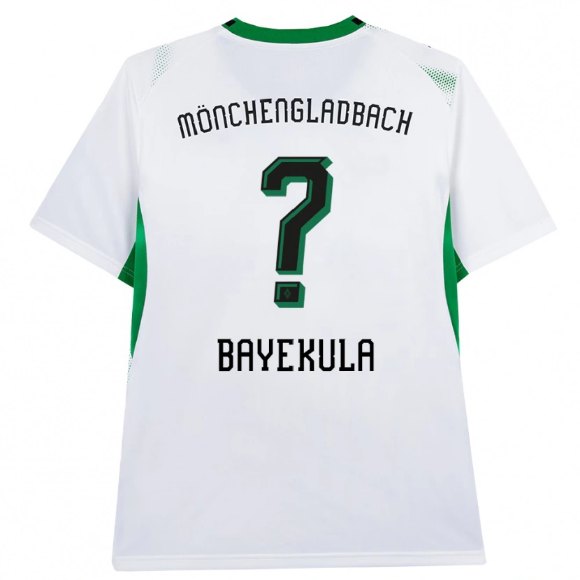 Danxen Niño Camiseta Emilyo Bayekula #0 Blanco Negro Verde 1ª Equipación 2026/27 La Camisa México