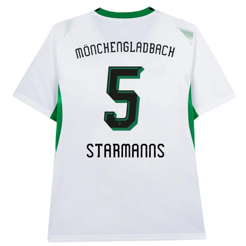 Danxen Niño Camiseta Sandra Starmanns #5 Blanco Negro Verde 1ª Equipación 2026/27 La Camisa México