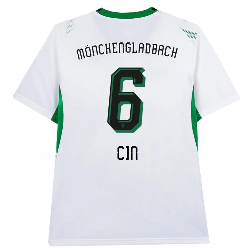 Danxen Niño Camiseta Miray Cin #6 Blanco Negro Verde 1ª Equipación 2026/27 La Camisa México