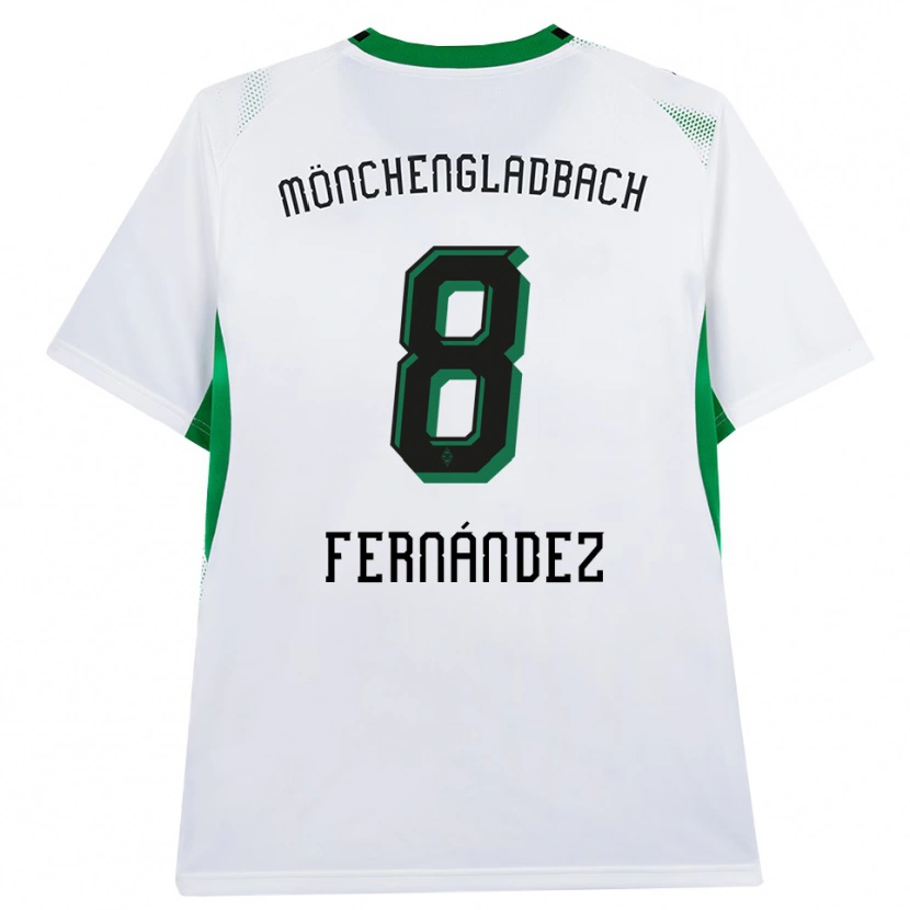 Danxen Niño Camiseta Oriol Fernandez Berenguer #8 Blanco Negro Verde 1ª Equipación 2026/27 La Camisa México