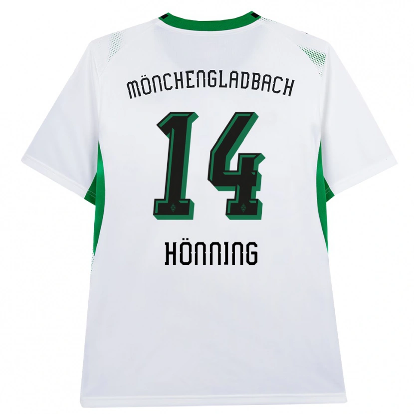 Danxen Niño Camiseta Louis Hönning #14 Blanco Negro Verde 1ª Equipación 2026/27 La Camisa México