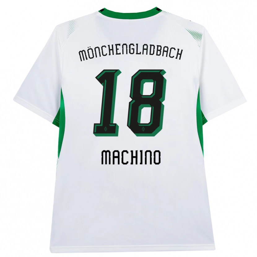 Danxen Niño Camiseta Shuto Machino #18 Blanco Negro Verde 1ª Equipación 2026/27 La Camisa México