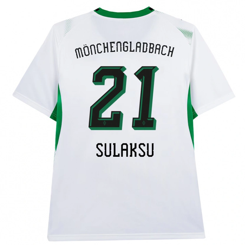 Danxen Niño Camiseta Ozan Sulaksu #21 Blanco Negro Verde 1ª Equipación 2026/27 La Camisa México