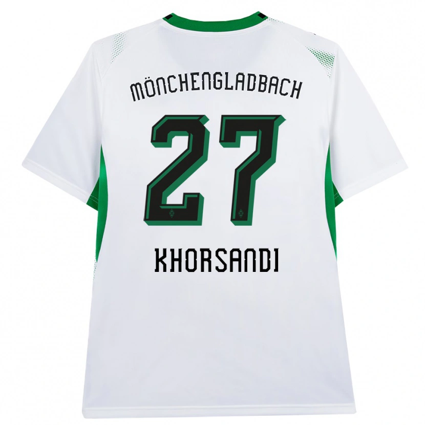 Danxen Niño Camiseta Radin Khorsandi #27 Blanco Negro Verde 1ª Equipación 2026/27 La Camisa México