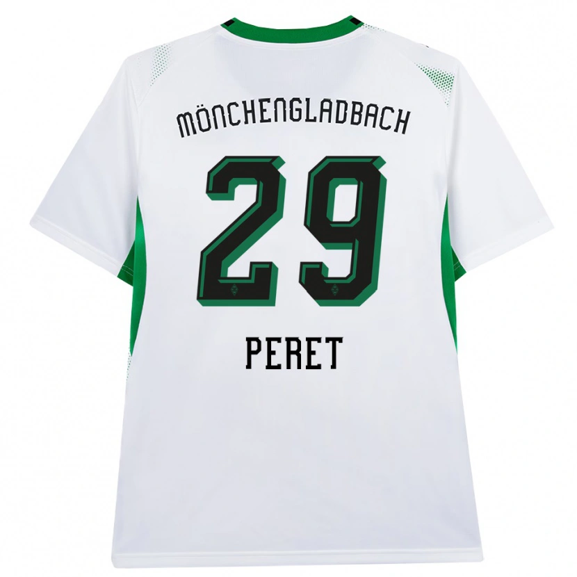 Danxen Niño Camiseta Jakub Peret #29 Blanco Negro Verde 1ª Equipación 2026/27 La Camisa México