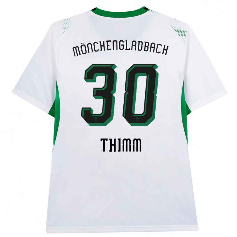 Danxen Niño Camiseta Joshua Thimm #30 Blanco Negro Verde 1ª Equipación 2026/27 La Camisa México