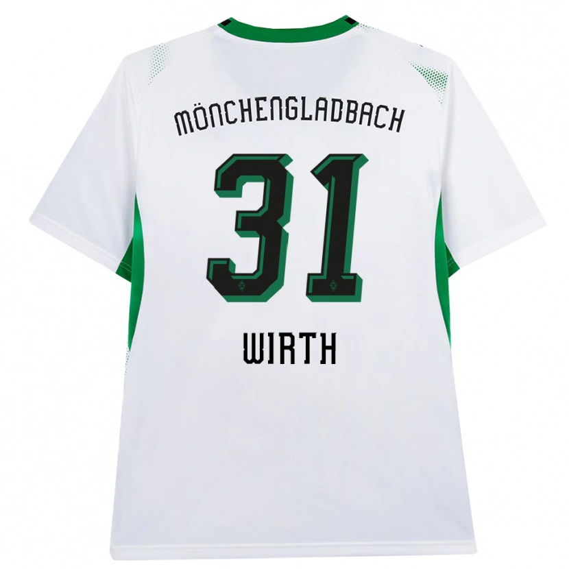 Danxen Niño Camiseta Linus Wirth #31 Blanco Negro Verde 1ª Equipación 2026/27 La Camisa México