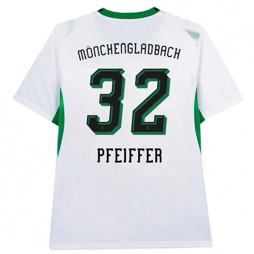 Danxen Niño Camiseta Tim Pfeiffer #32 Blanco Negro Verde 1ª Equipación 2026/27 La Camisa México