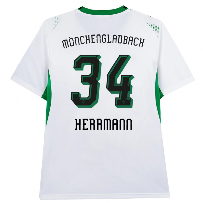 Danxen Niño Camiseta Charles Herrmann #34 Blanco Negro Verde 1ª Equipación 2026/27 La Camisa México