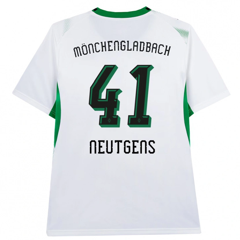 Danxen Niño Camiseta Maximilian Neutgens #41 Blanco Negro Verde 1ª Equipación 2026/27 La Camisa México