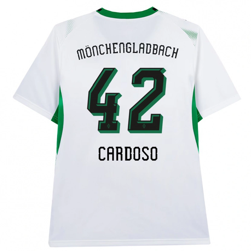 Danxen Niño Camiseta Tiago Pereira Cardoso #42 Blanco Negro Verde 1ª Equipación 2026/27 La Camisa México