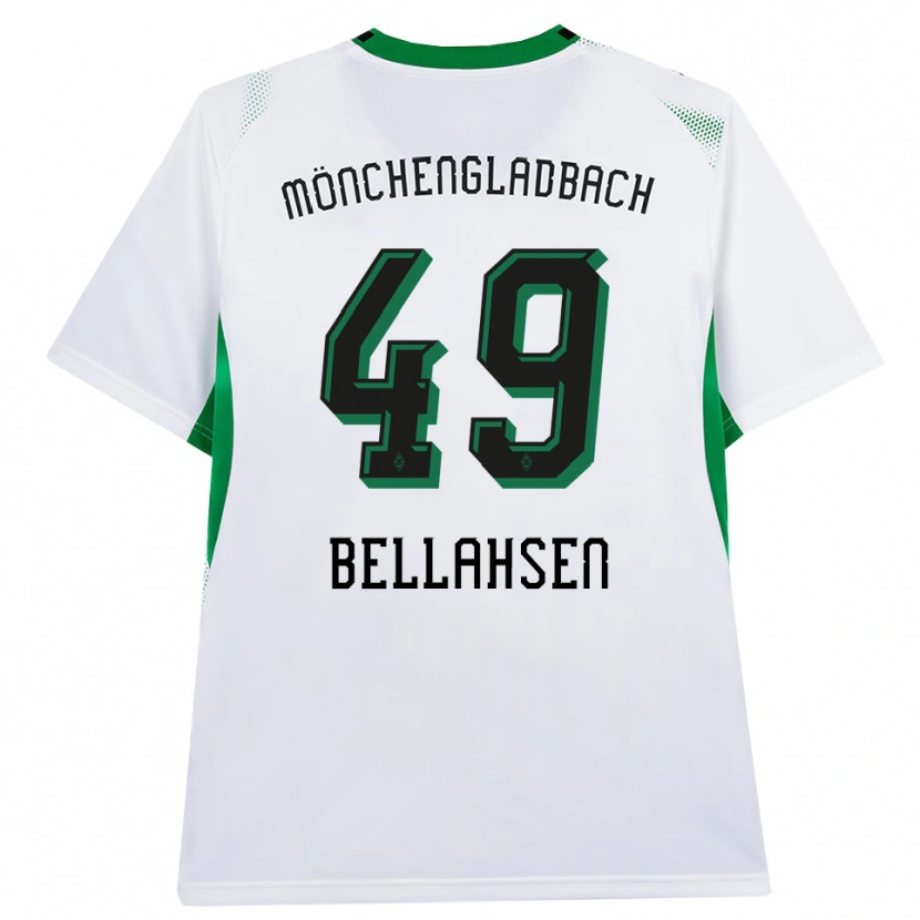 Danxen Niño Camiseta Joseph Bellahsen #49 Blanco Negro Verde 1ª Equipación 2026/27 La Camisa México