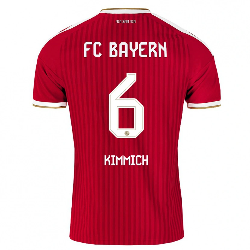 Danxen Niño Camiseta Joshua Kimmich #6 Rojo Blanco Azul 1ª Equipación 2026/27 La Camisa México