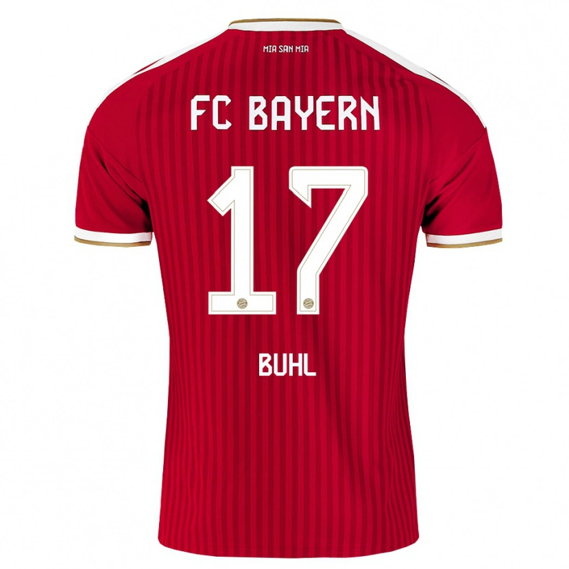 Danxen Niño Camiseta Klara Buhl #17 Rojo Blanco Azul 1ª Equipación 2026/27 La Camisa México