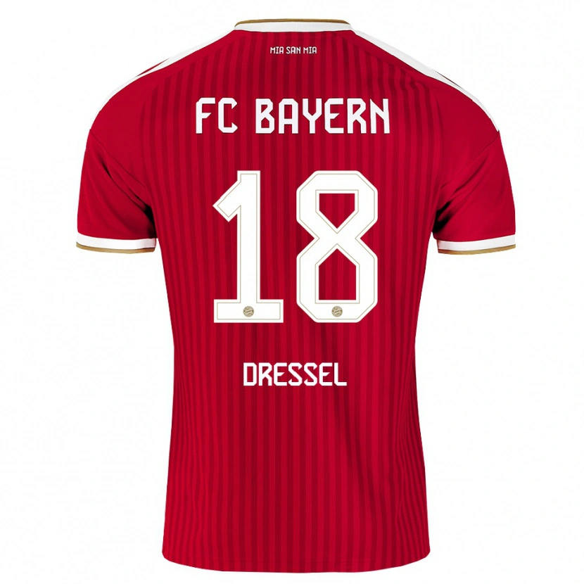 Danxen Niño Camiseta Timon Dressel #18 Rojo Blanco Azul 1ª Equipación 2026/27 La Camisa México
