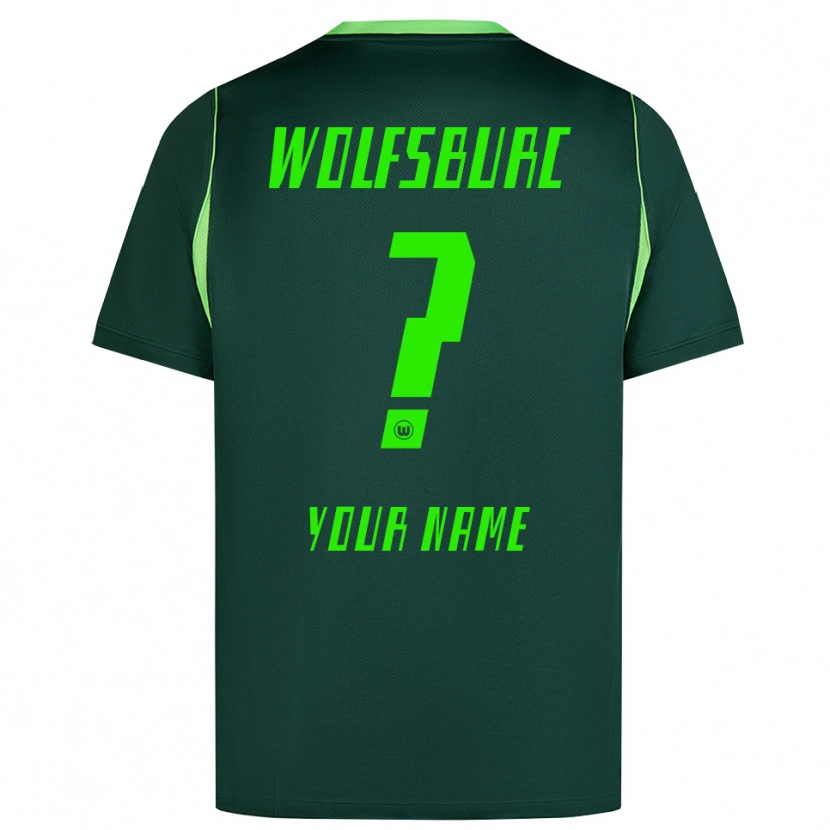 Danxen Niño Camiseta Su Nombre #0 Verde Oscuro Blanco 1ª Equipación 2026/27 La Camisa México