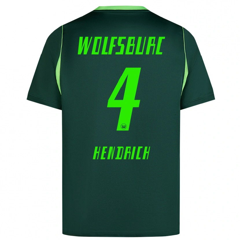 Danxen Niño Camiseta Kathrin Hendrich #4 Verde Oscuro Blanco 1ª Equipación 2026/27 La Camisa México