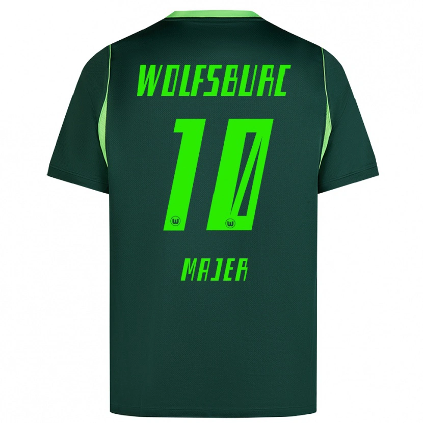 Danxen Niño Camiseta Lovro Majer #10 Verde Oscuro Blanco 1ª Equipación 2026/27 La Camisa México