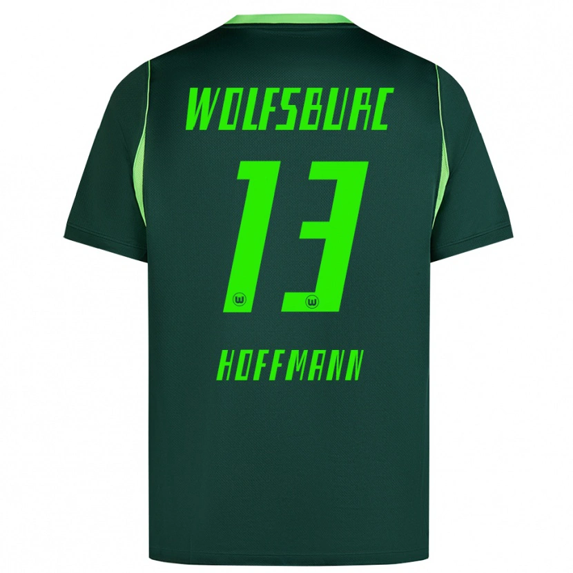 Danxen Niño Camiseta Nils Hoffmann #13 Verde Oscuro Blanco 1ª Equipación 2026/27 La Camisa México