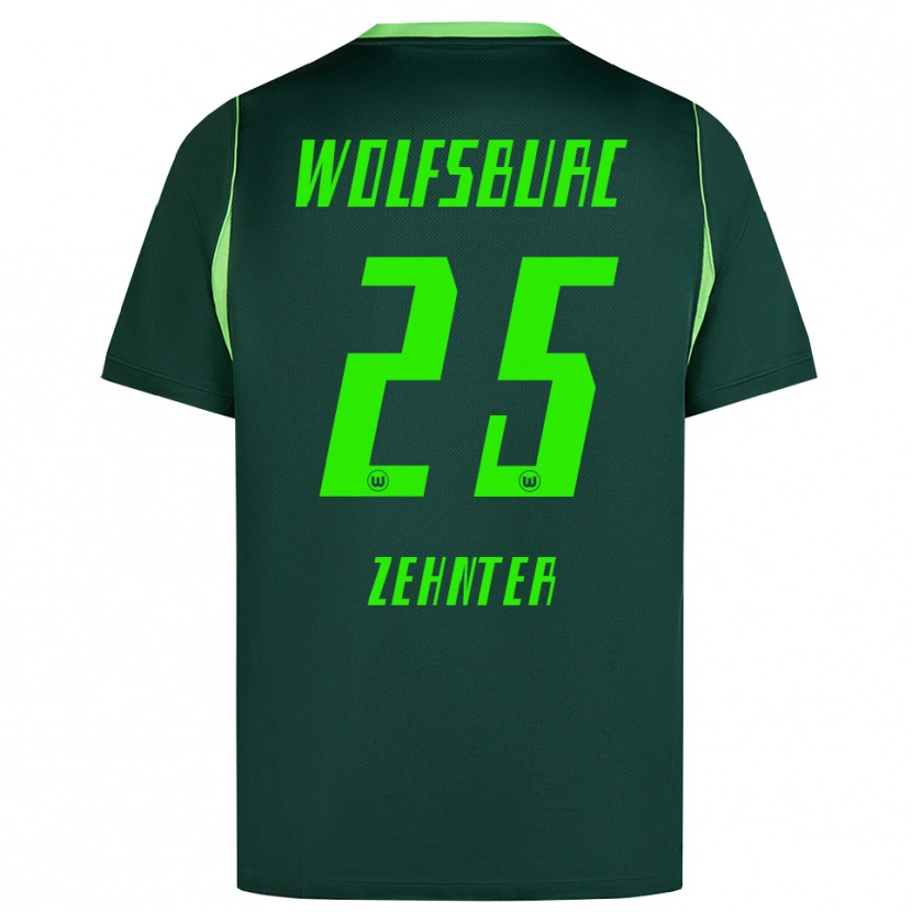 Danxen Niño Camiseta Aaron Zehnter #25 Verde Oscuro Blanco 1ª Equipación 2026/27 La Camisa México