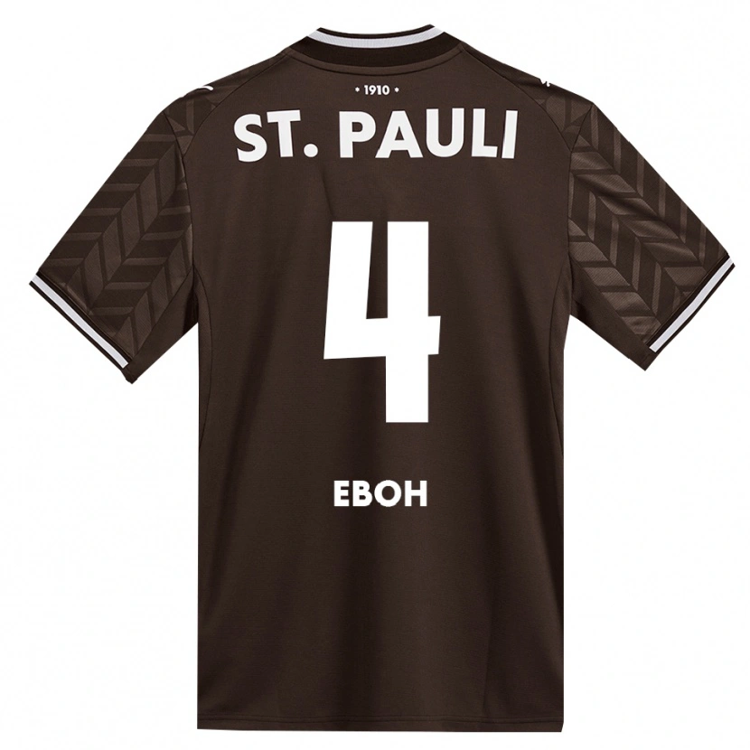 Danxen Niño Camiseta Emmanuel Eboh #4 Café Blanco 1ª Equipación 2026/27 La Camisa México