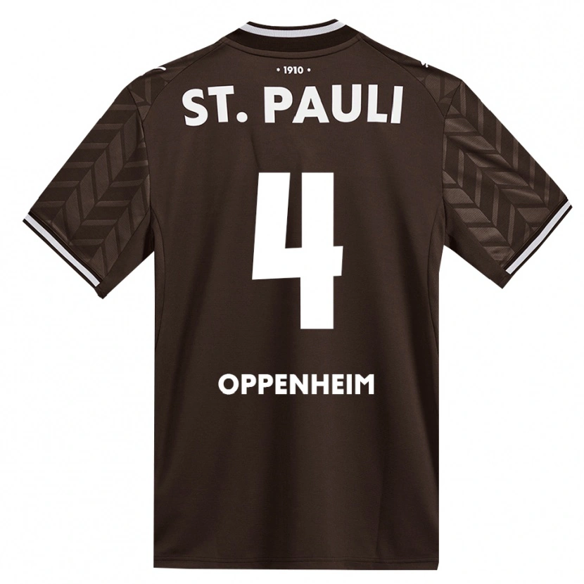 Danxen Niño Camiseta Merle Oppenheim #4 Café Blanco 1ª Equipación 2026/27 La Camisa México