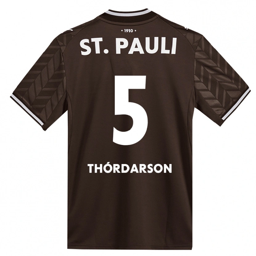 Danxen Niño Camiseta Gísli Thórdarson #5 Café Blanco 1ª Equipación 2026/27 La Camisa México
