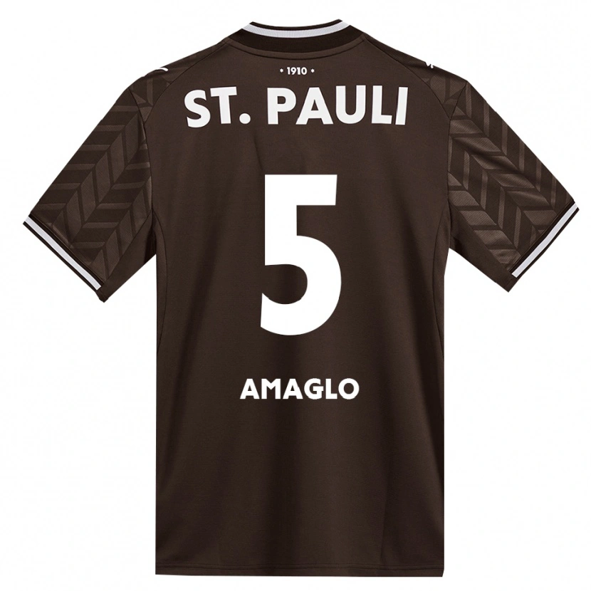 Danxen Niño Camiseta Aron Amaglo #5 Café Blanco 1ª Equipación 2026/27 La Camisa México